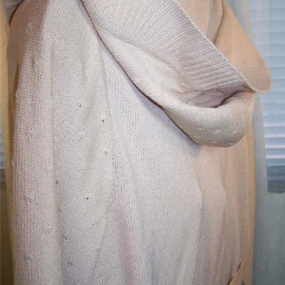 ST JOHN Birch Yellow Hoodie Belted Sweater - Picture 5 of 5